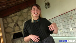 Man assfucks chubby amateur blonde French slut chubby whore in lingerie