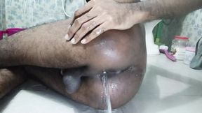 Bangladeshi Gay Bottom Boy doing Multiple Fart and Pissing from Asshole